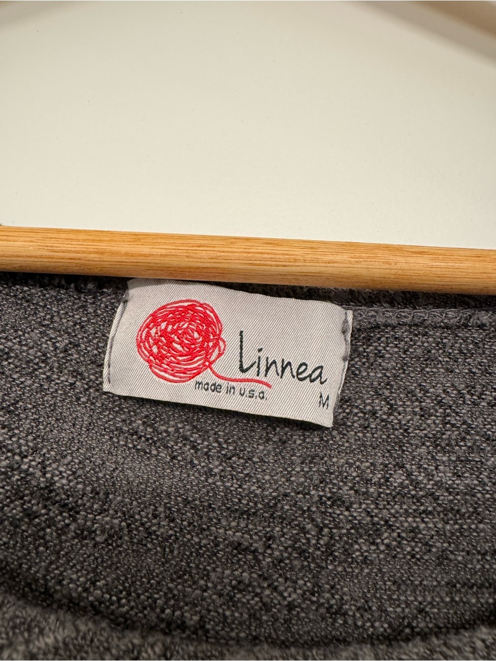 Women’s Long Sleeve Tunic Dress - Charcoal Gray - Picture 3 of 3